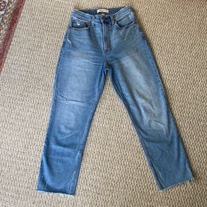 Abercrombie & Fitch The Ankle Straight Ultra High Rise (curve love)